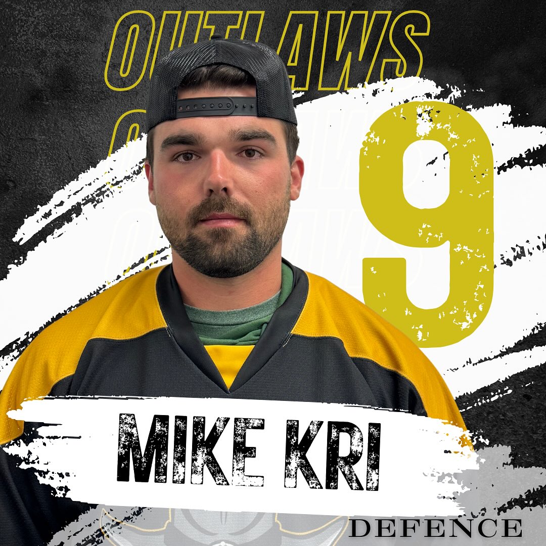 9 – Mike Kri, defence for the Erin Outlaws.