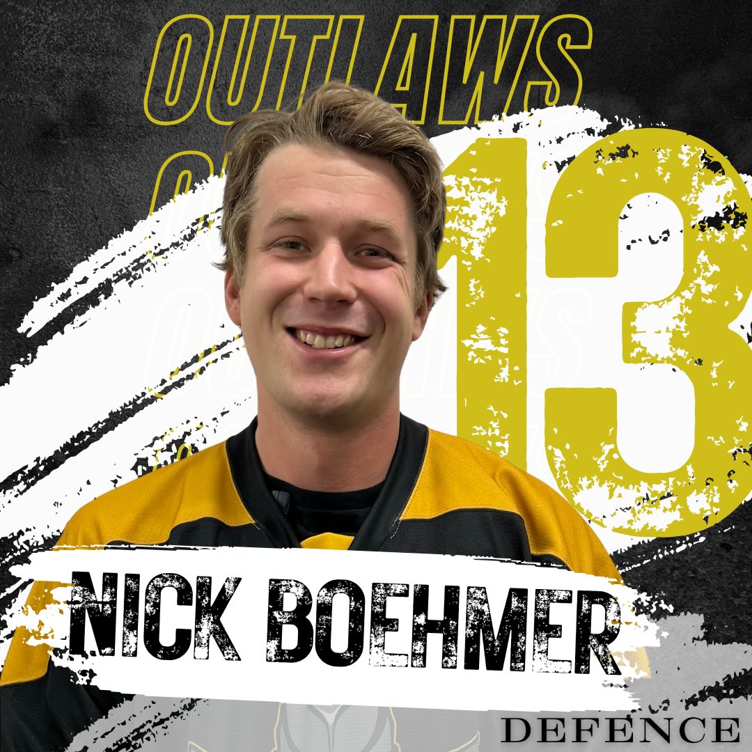 #13 – Nick Boehmer, defence for the Erin Outlaws