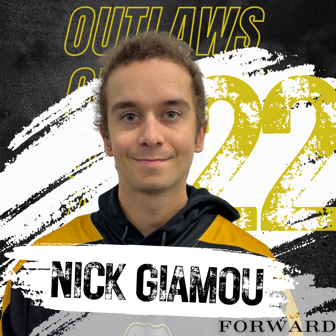 #22 Ω– Nick Giamou, forward for the Erin Outlaws
