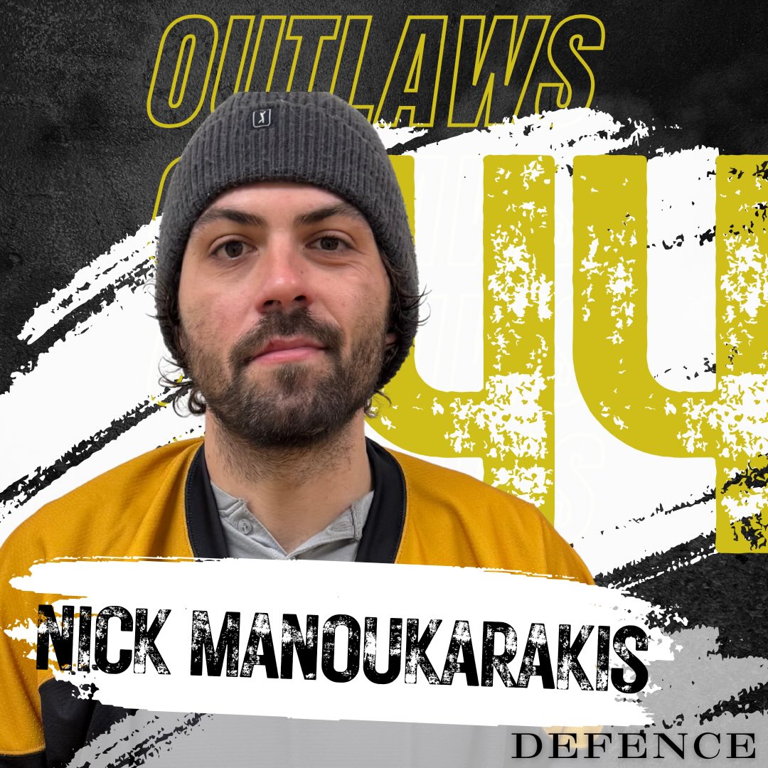 #44 – Nick Manoukarakis, defence for the Erin Outlaws