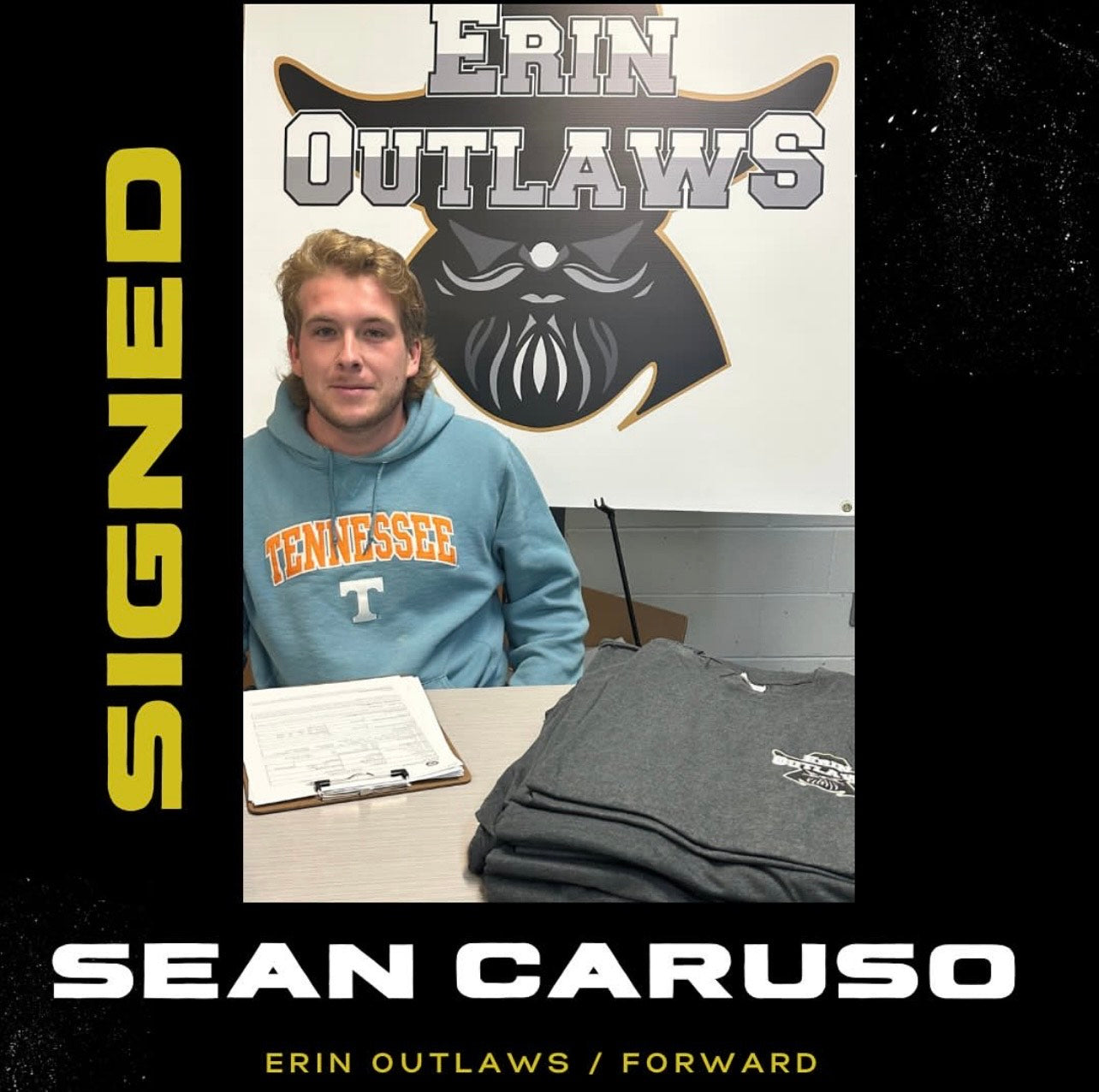 #2 Sean Caruso, Forward for the Erin Outlaws