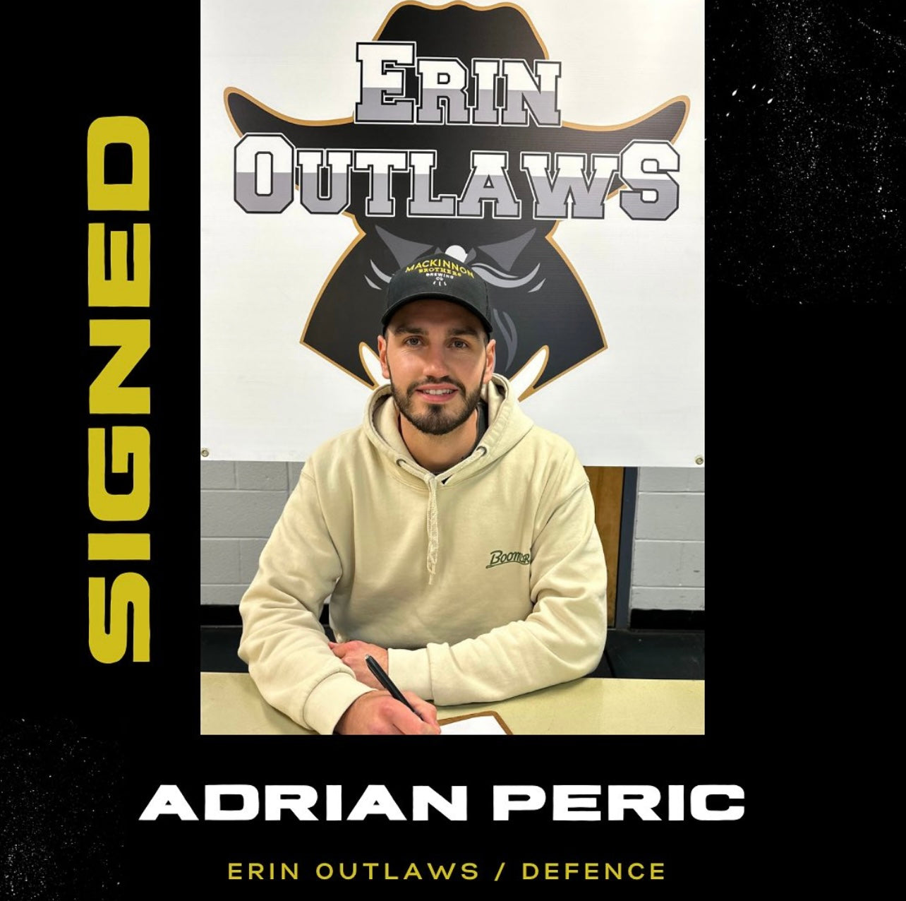 #3 Adrian Peric, Defence for the Erin Outlaws