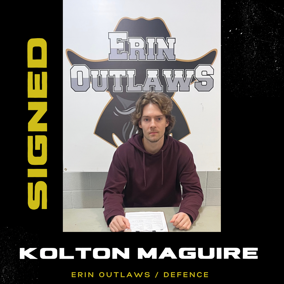 #14 Kolton Maguire, Defence for the Erin Outlaws