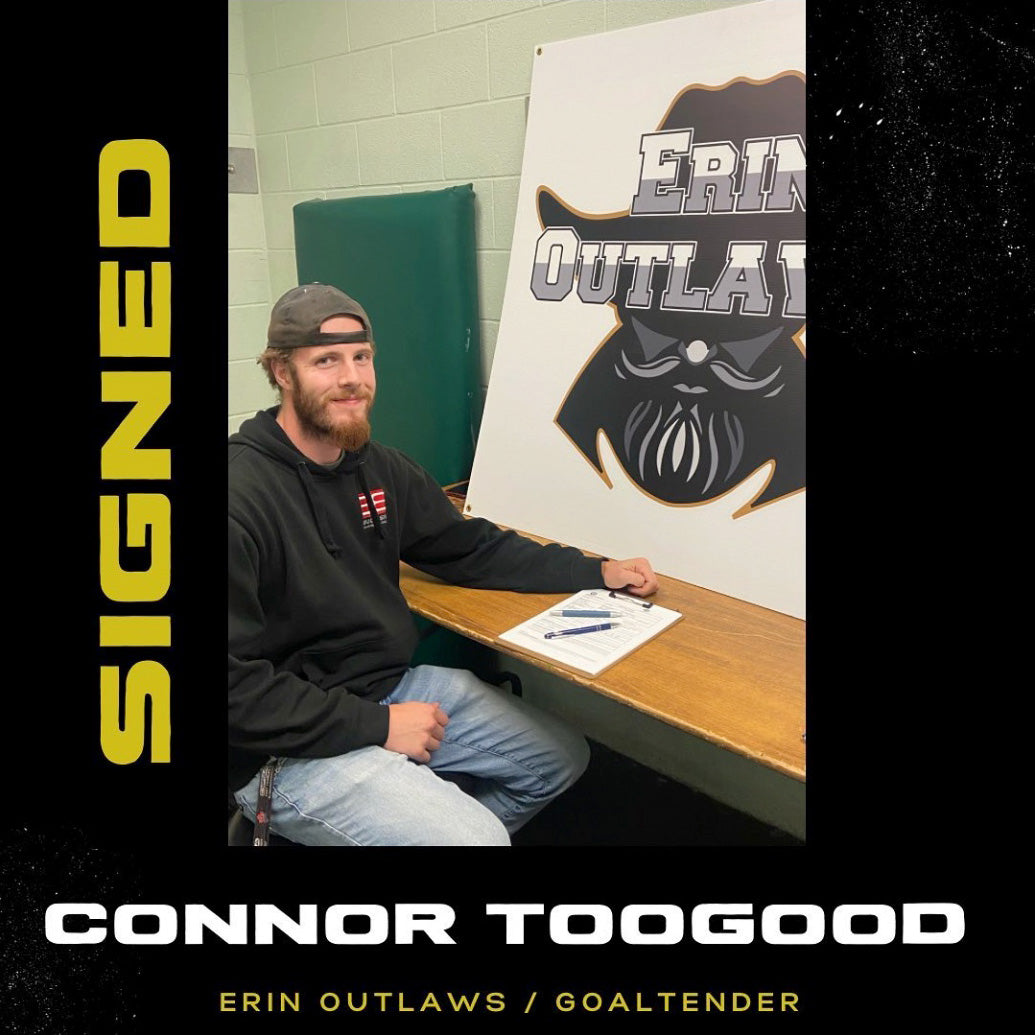 Connor Toogood, Goaltender for the Erin Outlaws