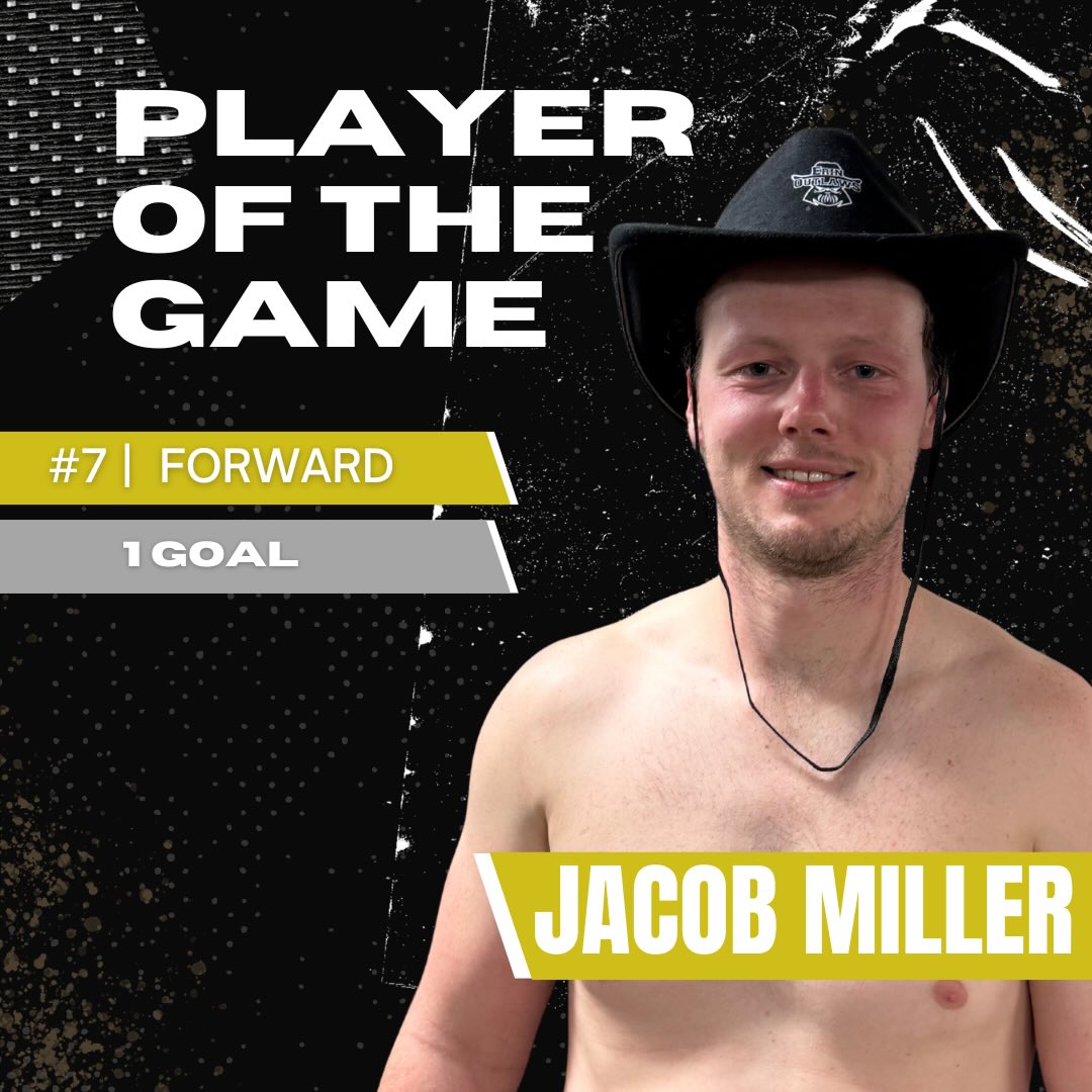 Jacob Miller – Player of the Game Erin Outlaws