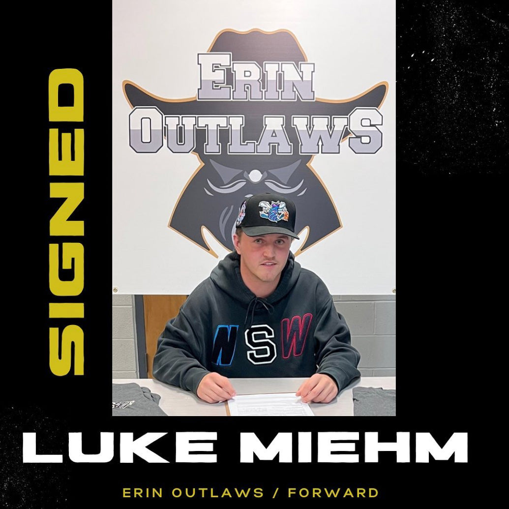 #18 Luke Miehm, Forward for the Erin Outlaws